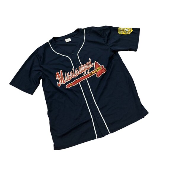 Vintage Mississippi Braves Stadium Giveaway Minor League Baseball Jersey 2XL - Picture 3 of 7